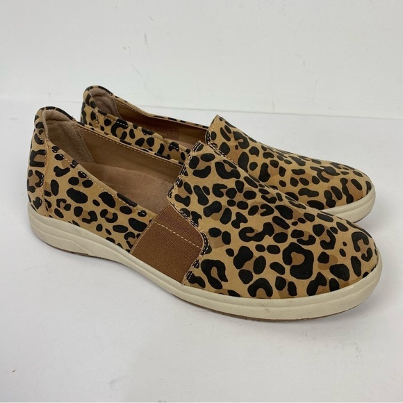 Earth Origins Leopard Animal Cheetah Print Slip On Shoes - Picture 1 of 6